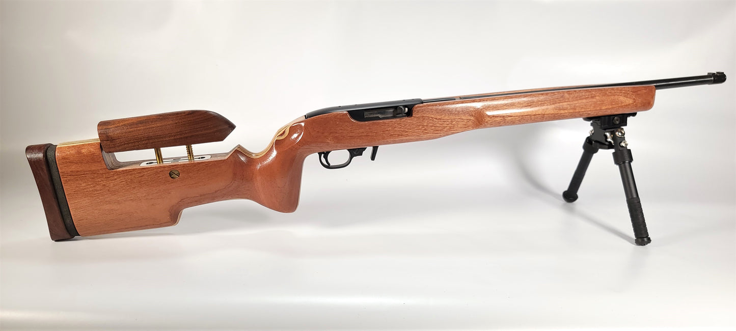 Ruger 10/22 Laminated Sapele and Baltic Birch Precision Stock