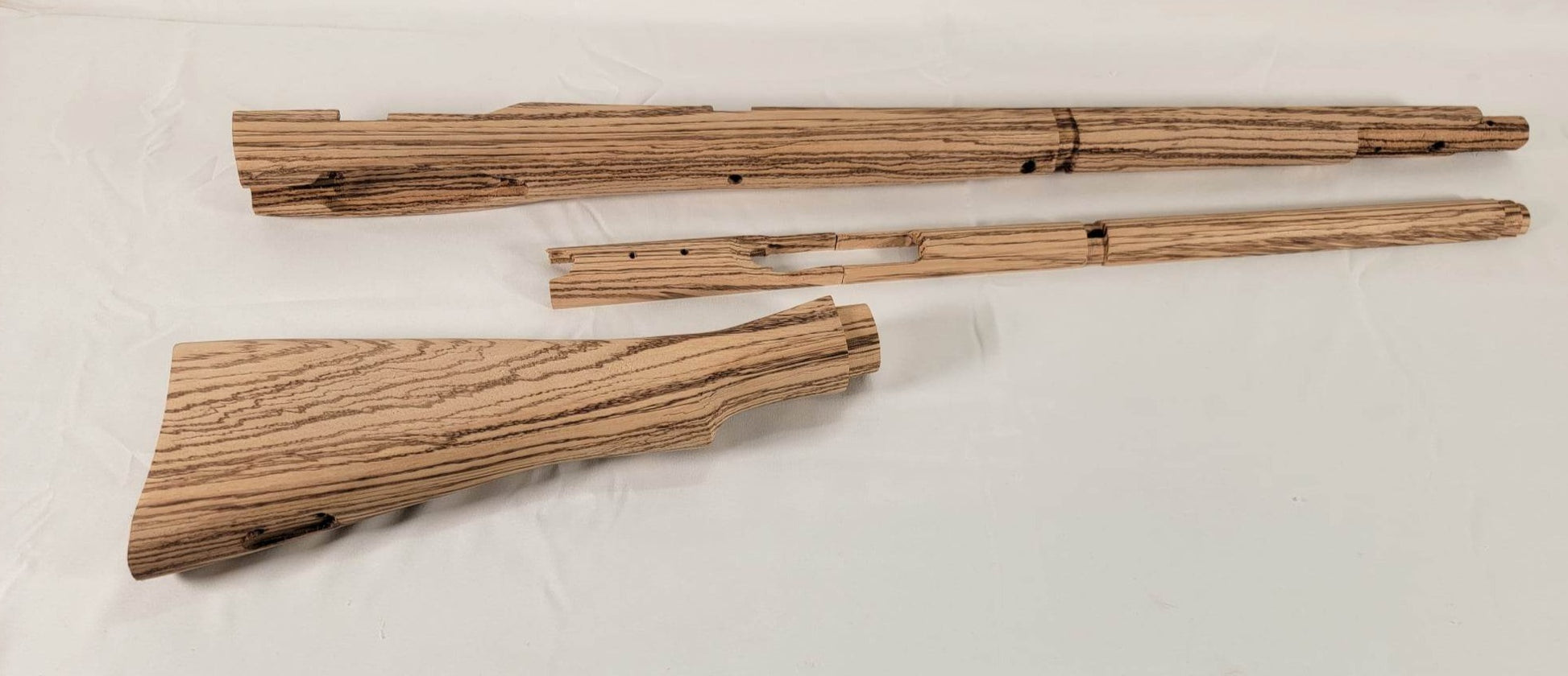 Lee Enfield Wooden stock set in Zebrawood