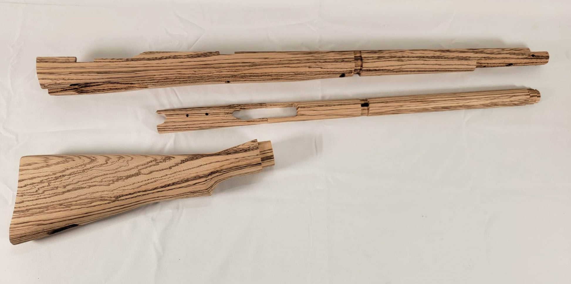 Lee Enfield Wooden stock set in Zebrawood